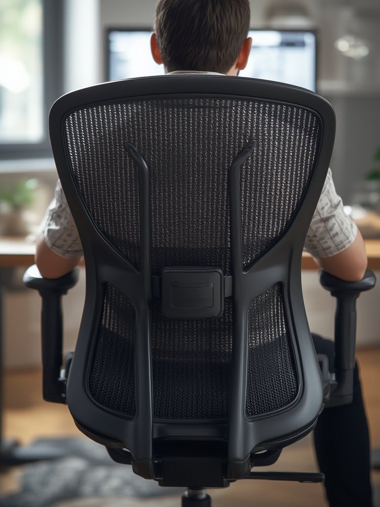 ergonomic chair in action