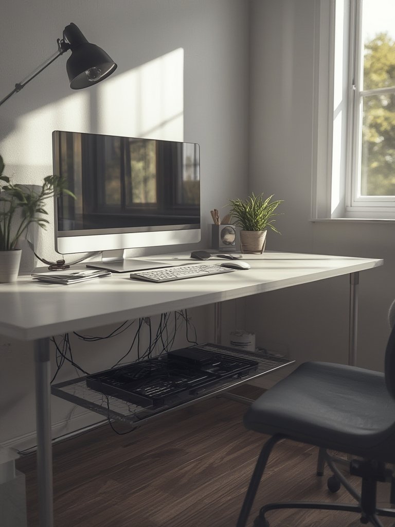 Desktop Cable Tray Organizer - Illustration 3