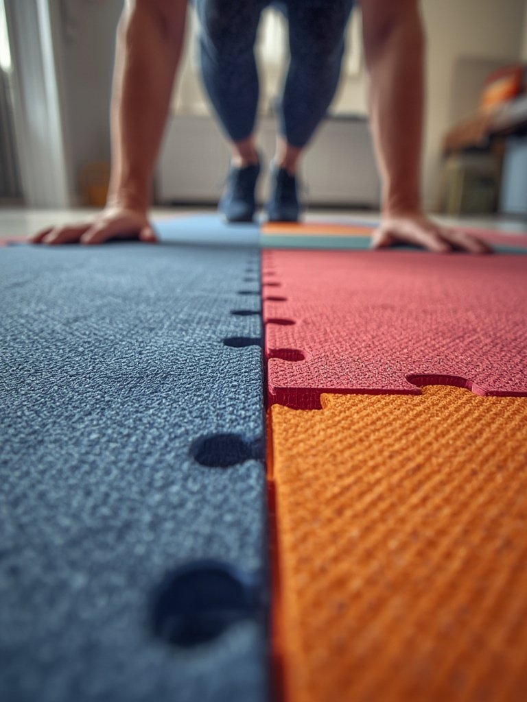 exercise mat in action