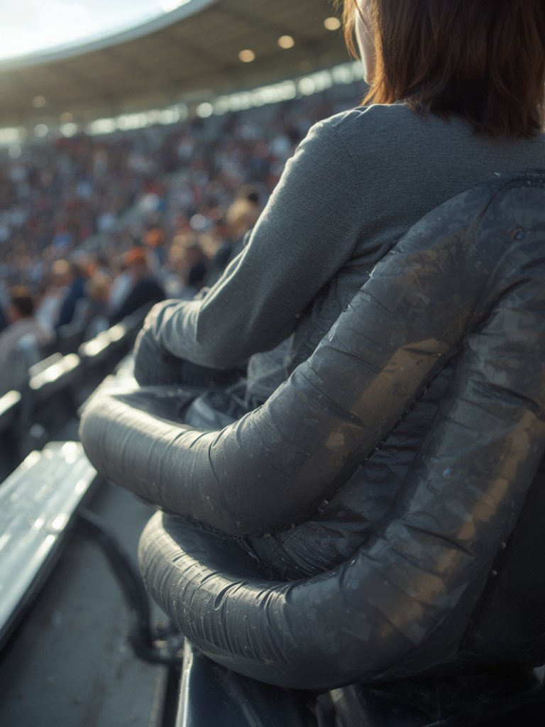 inflatable cushion in action